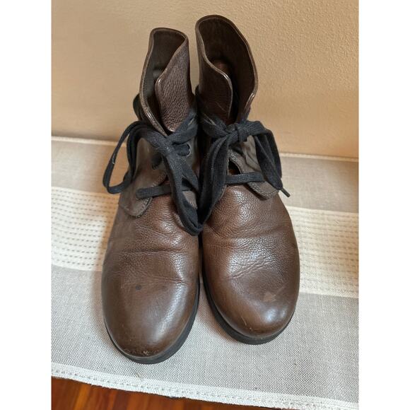 Patrizia Bonfanti Maeda Italian Lace up Ankle Boot in Brown Leather 39/ US 8-8.5 - Picture 5 of 8